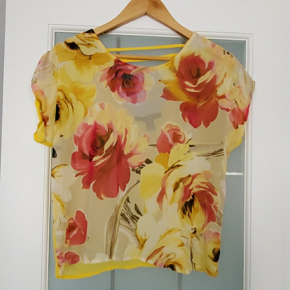 Yellow Floral Blouse